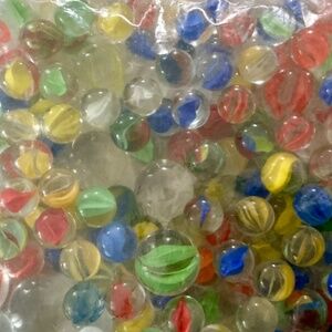 Vintage & Modern Glass Marbles Lot | Over 2 lbs | Shooters Included